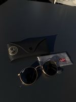 Sonnenbrille Ray-Ban Round gold schwarz