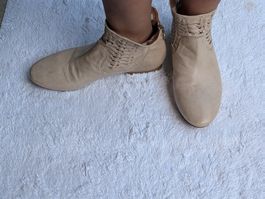 Di Marzio Stiefeletten beige Leder Grösse 39
