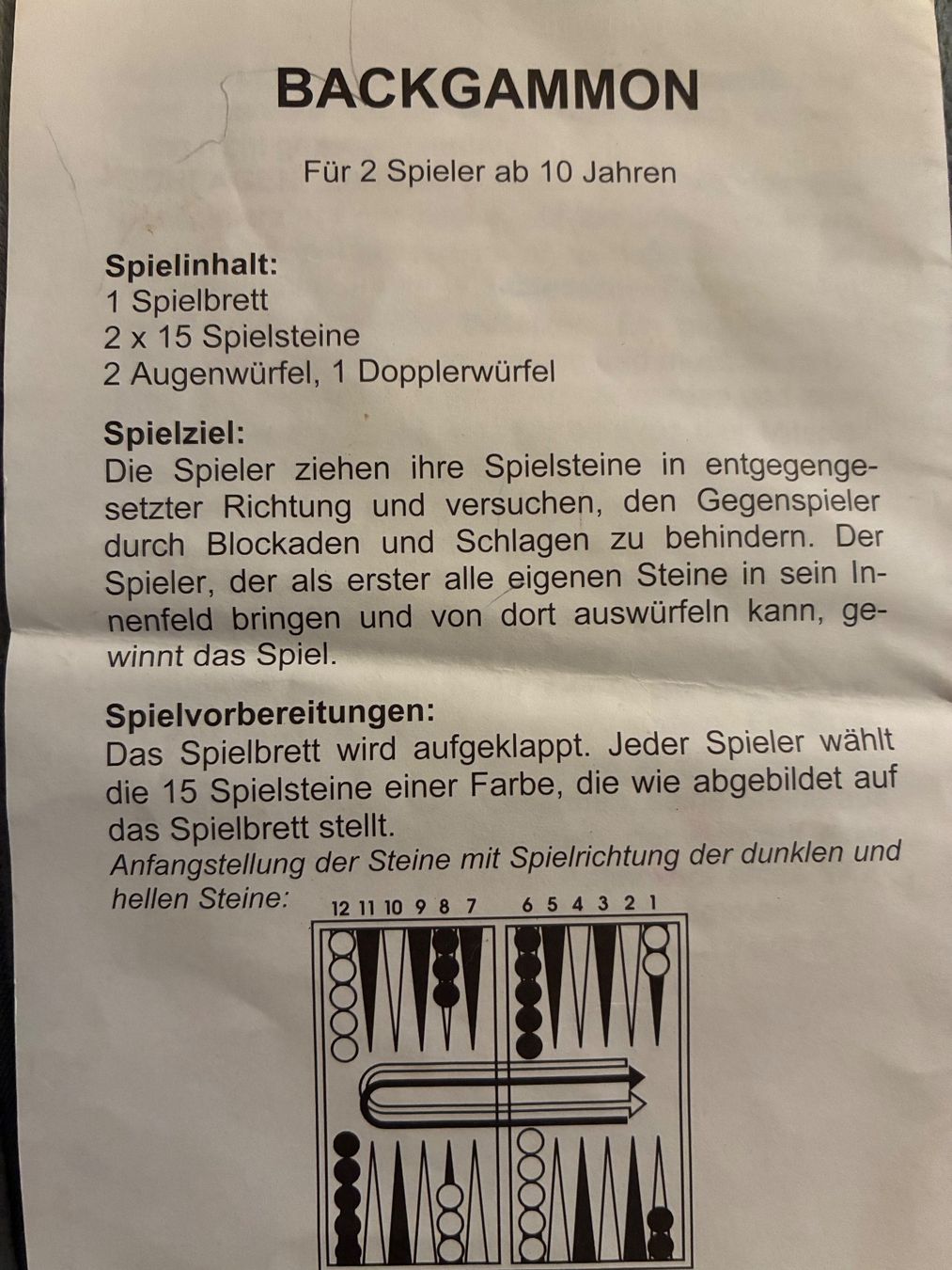 Spiele: Reisespiel Dame, Backgammon, blau, magnetisch – Neu (gemäss Beschreibung) aus Oberrüti von Jomaru 4