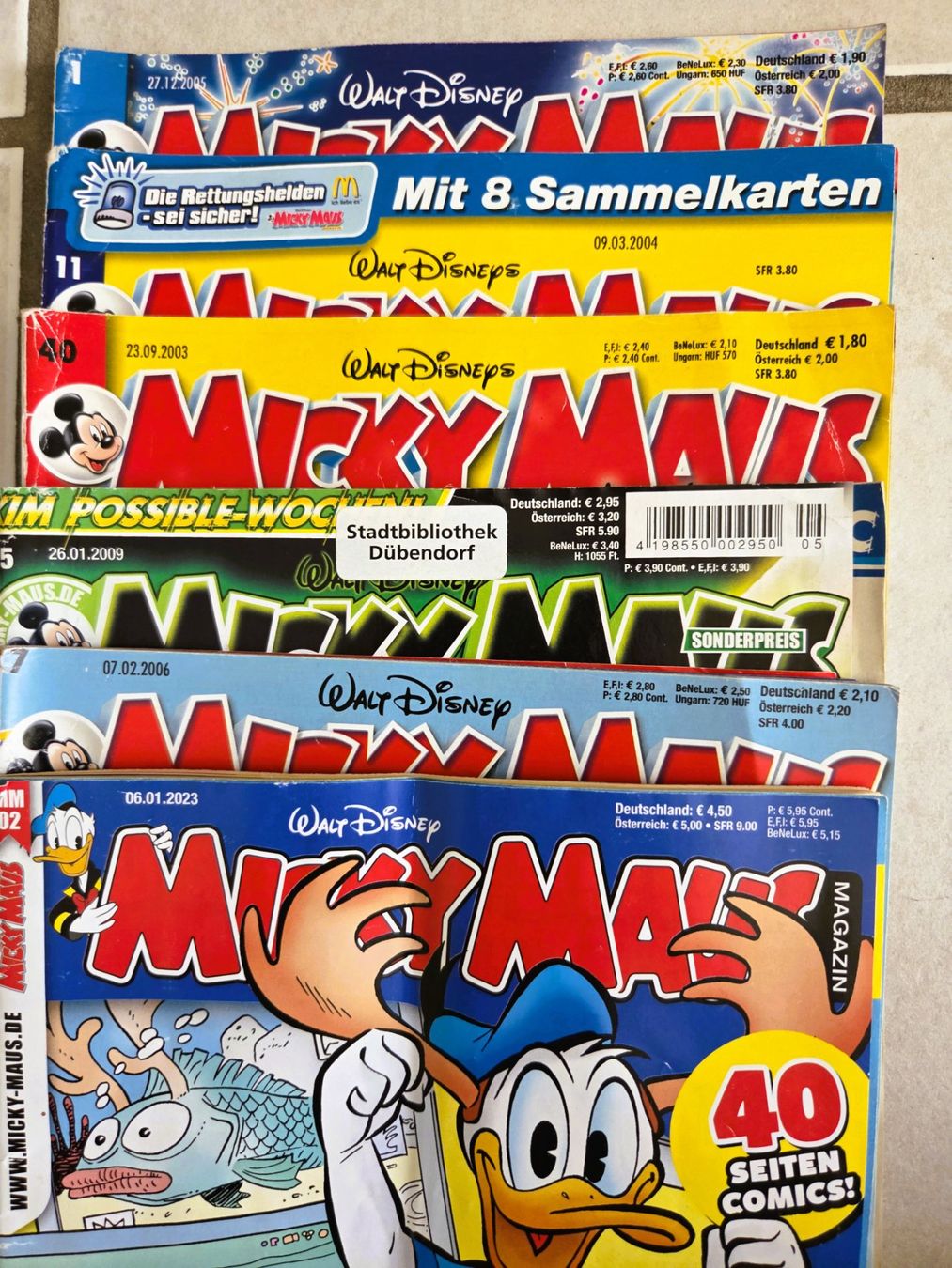 Fumetti: 6x MICKY MAUS HEFTE – Usato da Brüttisellen venduto da Nighttrain 1