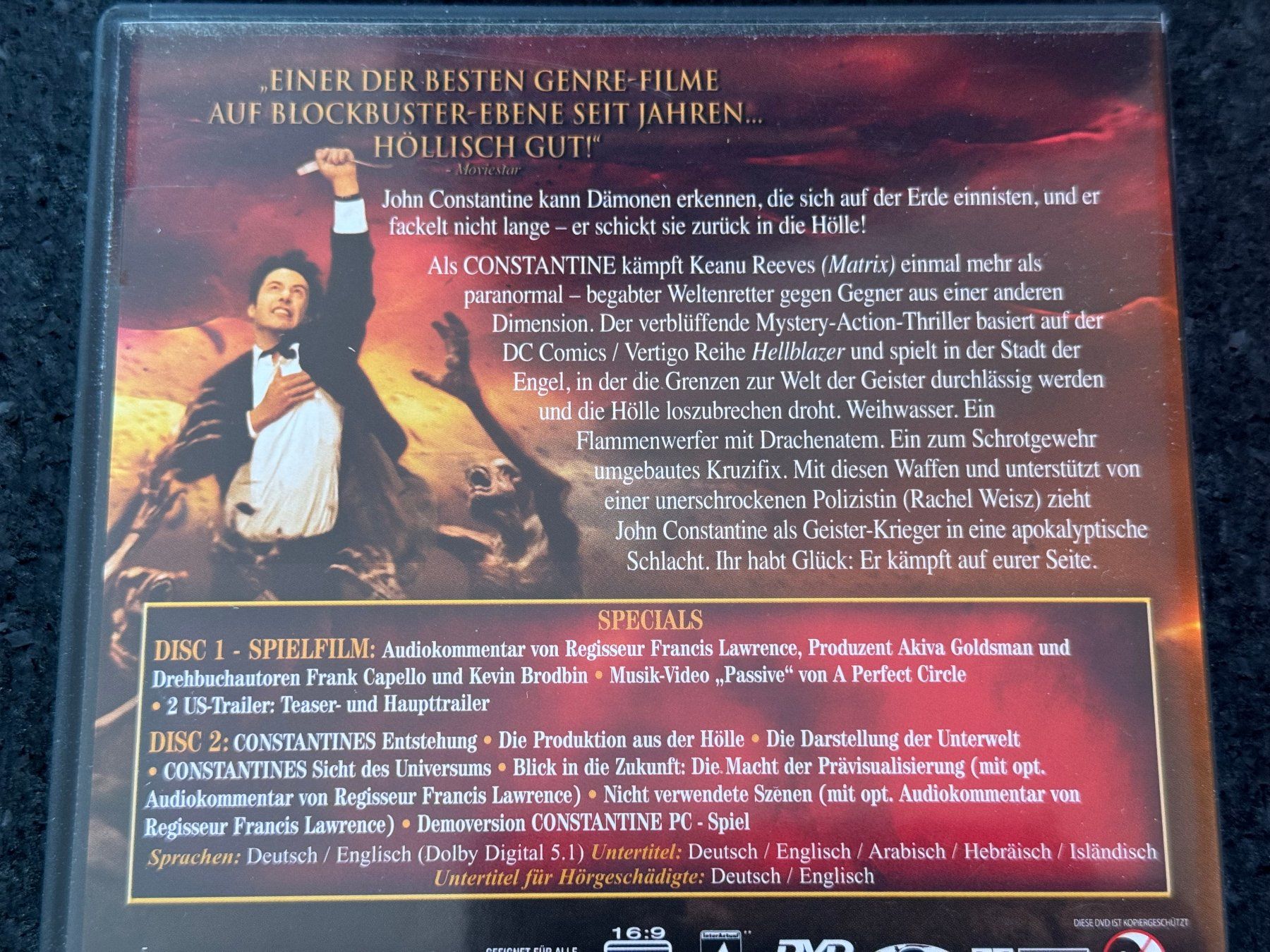 Alle DVDs: Constantine 2 Disc Edition DVD DE/EN Keanu Reeves – Gebraucht aus Fribourg von tschjoly 2