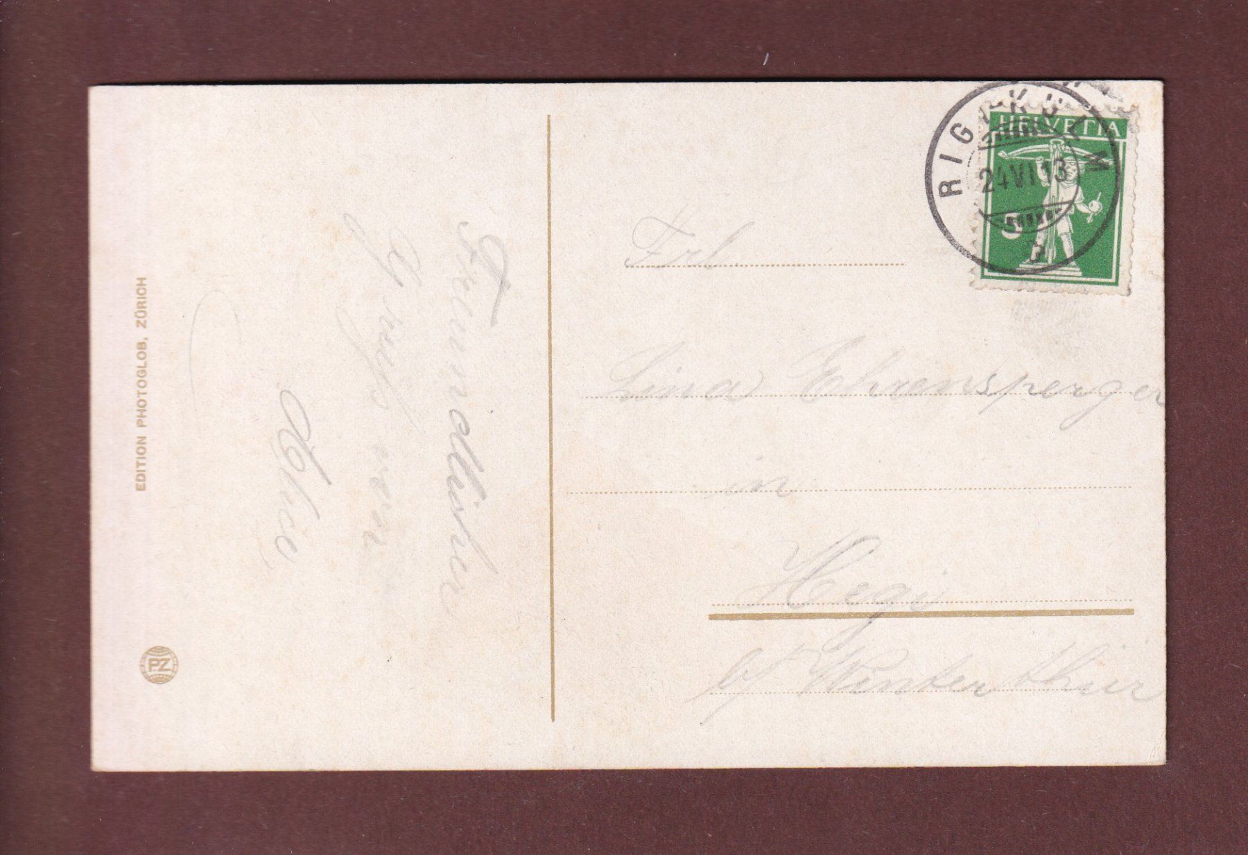 Cartes postales: GEMSE - 1913 – D'occasion à Pully par nicecards-shop 1