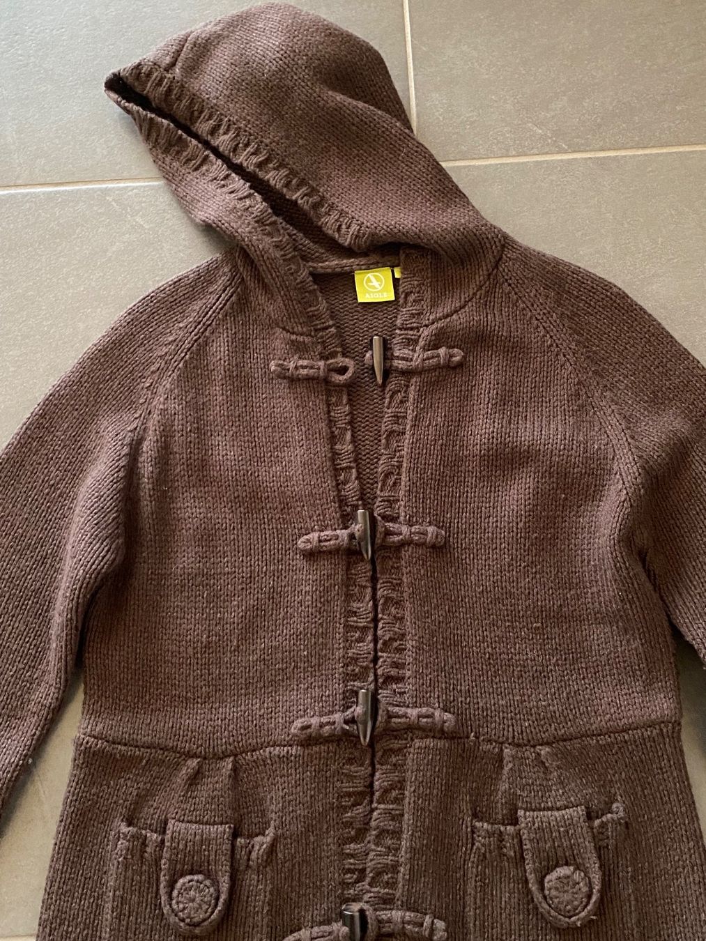 Giacche: wunderschöne Strickjacke AIGLE Gr.M +++top+++ Lammwolle – Usato da Wallenried venduto da Asyano 3