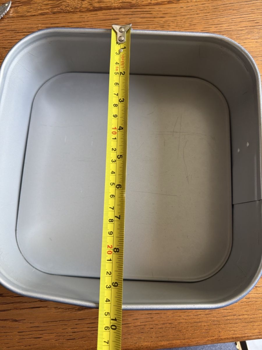 Backformen: Baking Pan Square Metal  25cm Used – Gebraucht aus Zürich von mhm_6rhw 3