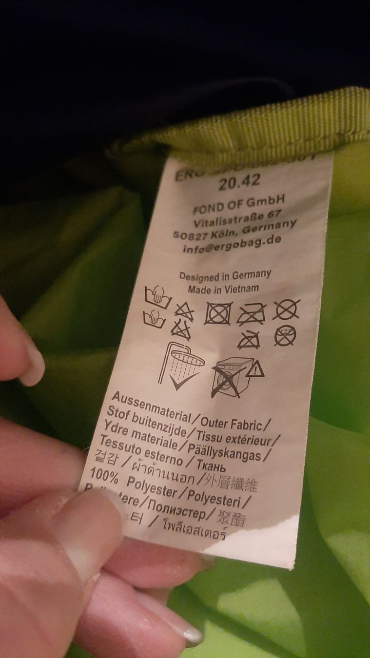 Ergobag Borse & Zaini: K..138 R B) Ergobag Rucksack Modell Mini – Usato da Wil SG venduto da AmandaCreations 1
