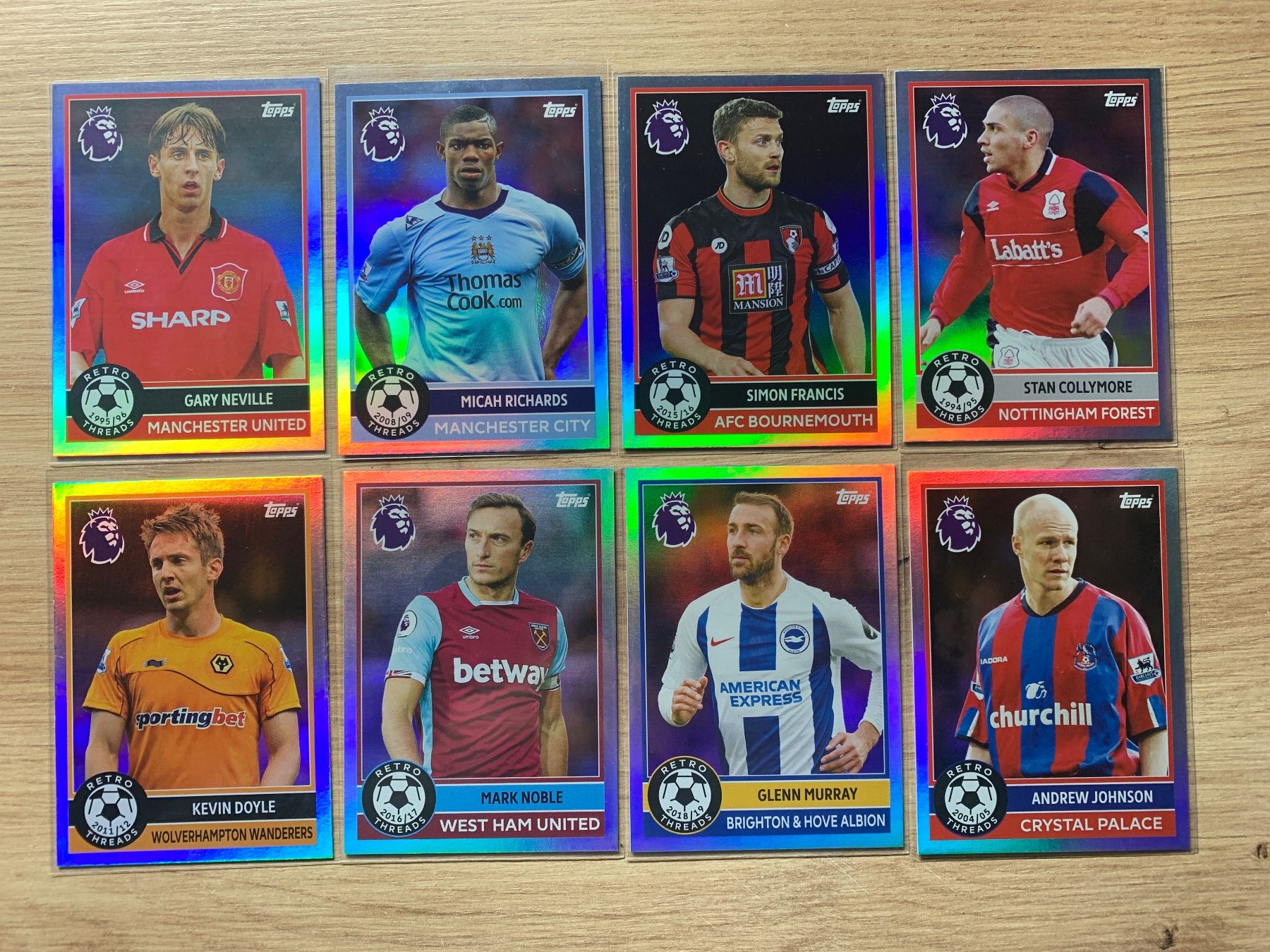 Soccer Lot 8 Cards Retro Threads Premier League 25/26 (Gebraucht) in ...