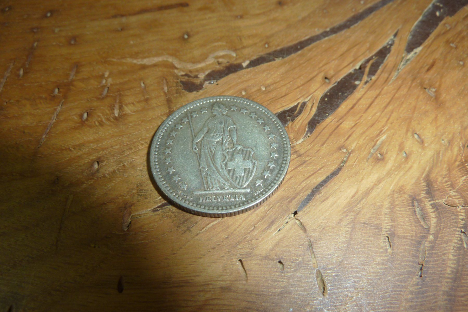 Tutti le monete: Silber, Münze, 2 Schweizer Franken, 1944 – Usato da Lausen venduto da akira003 1