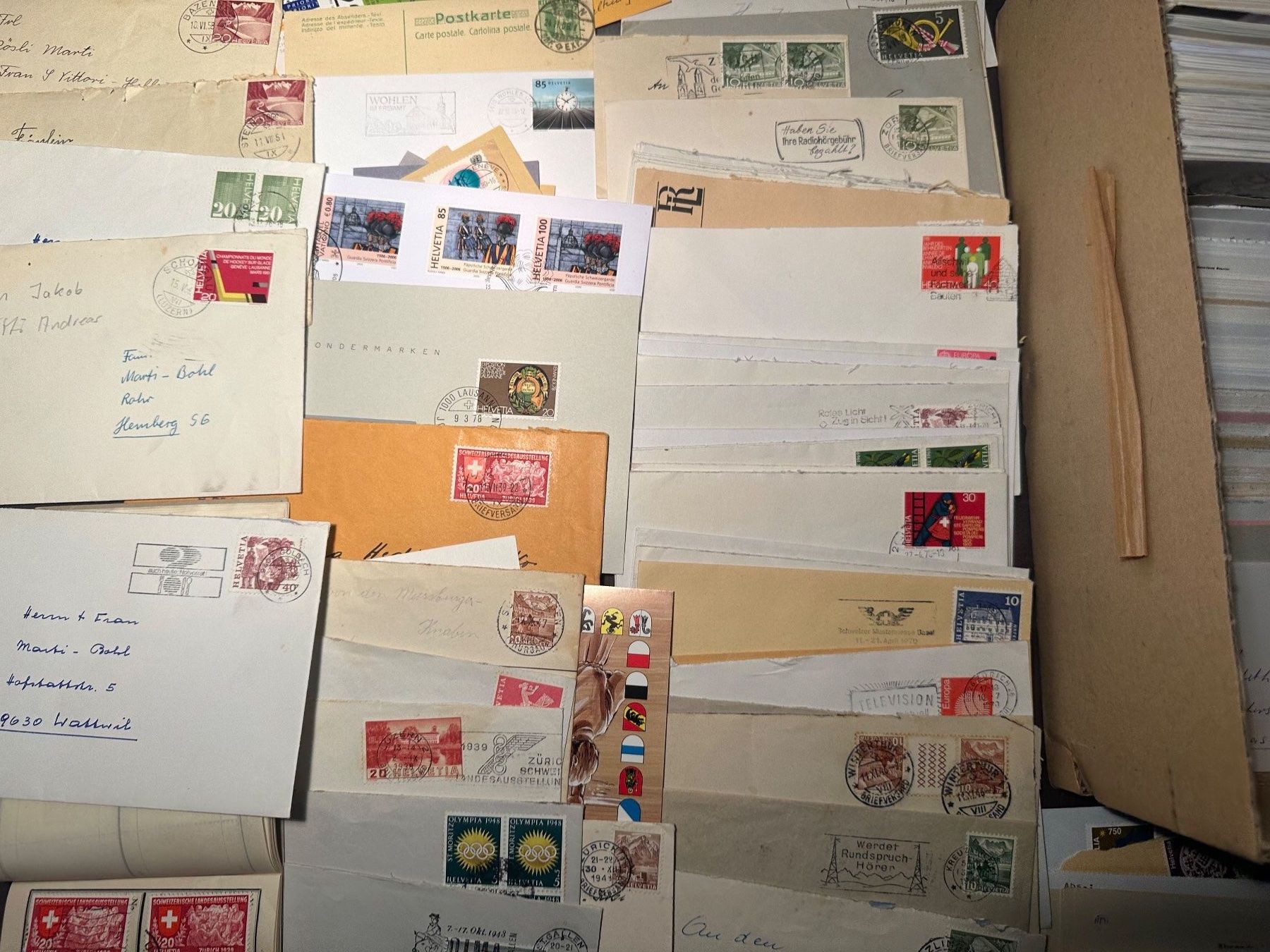 Tutti i francobolli: Grosse Sammlung Bedarfsbriefe Sonderbriefe FDC usw. – Usato da Stettfurt venduto da 2442 6