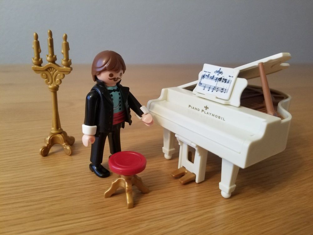 Playmobil - 6527 - Pianiste avec son Piano - Emballage Plastique, pas de boîte en carton