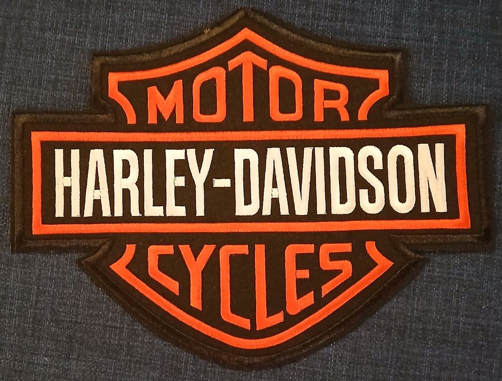 Grand patch brodé Harley-Davidson Motorcycles J065 2
