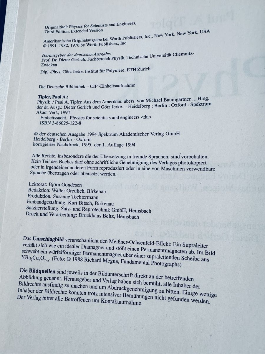 Technique de radiocom: Buch Physik von Paul A. Tipler – D'occasion à Sternenberg par Mcfraui 5