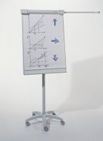 DAHLE Flipchart Team A1, grau, auf Rollen