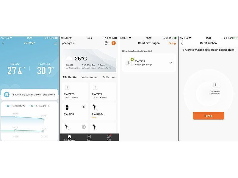 Altro per la casa: WLAN-Temperatur- & Feuchtigkeits-Sensor, mit Smartphone-APP – Nuovo e nell'imballaggio originale da Giubiasco venduto da softmail 4