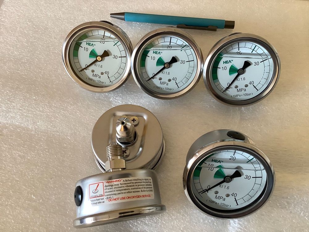 6 Stück WIKA HEA Manometer 0-400 bar, G1/4“ NP > CHF 600.- (Neu (gemäss ...