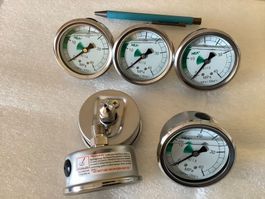 6 Stück WIKA HEA Manometer 0-400 bar, G1/4“ NP > CHF 600.-