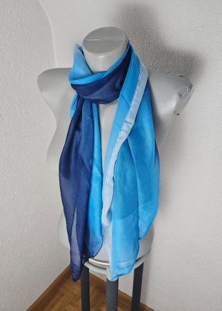 NEU! schöner Schal / Foulard ca. 150 * 50cm Blau