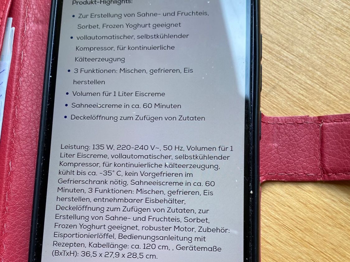 Elettrodomestici da cucina: Glace Maschine 1l – Usato da St. Gallen venduto da simeli- 6