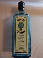 Bombay Sapphire Gin, leere antike Flasche