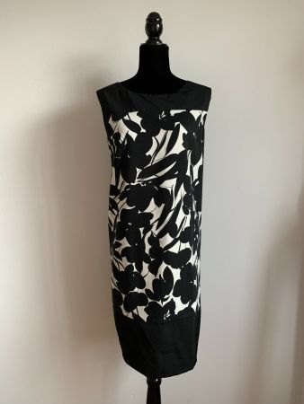 MAX MARA: Super chices, schwarz gemustertes Kleid, 36