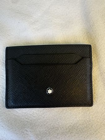 Montblanc Kartenetui schwarz Leder