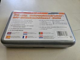 75-teilig Schraubendreher-Bit-Steckschlüssel-Sat !