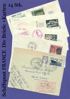 Schiffspost FRANCE Div. Briefe und Karten