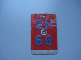 Velonummer ZH 66