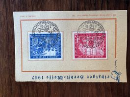 Briefmarken Leipziger Messe 1947