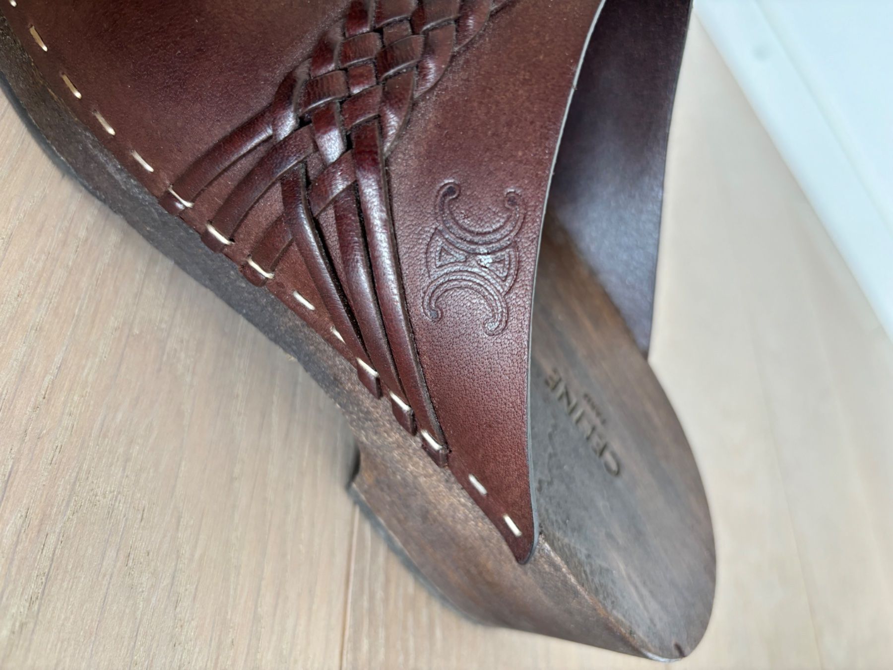 Celine Scarpe da donna: Celine Damen clogs Leder braun Grösse 39 – Usato da Kloten venduto da mybestbrands 4