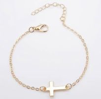 Kreuz Armband in Gold
