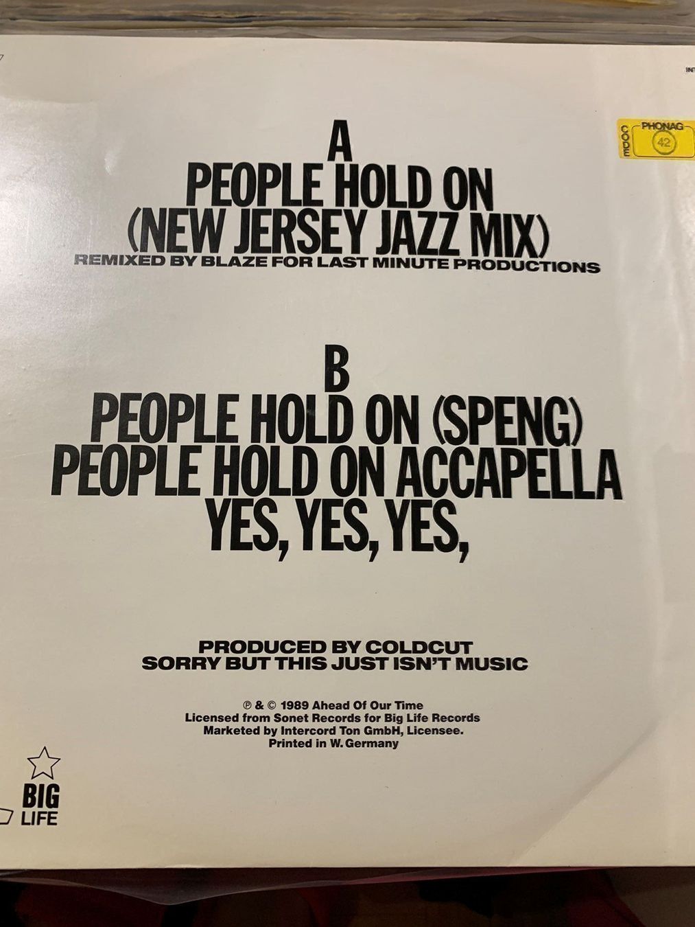 Dischi in vinile: Coldcut feat Lisa Stansfield schallplat – Usato da Bienne venduto da discogs.j 1