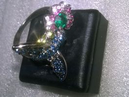 RING MODESCHMUCK,,MIT ECHT KRISTALL