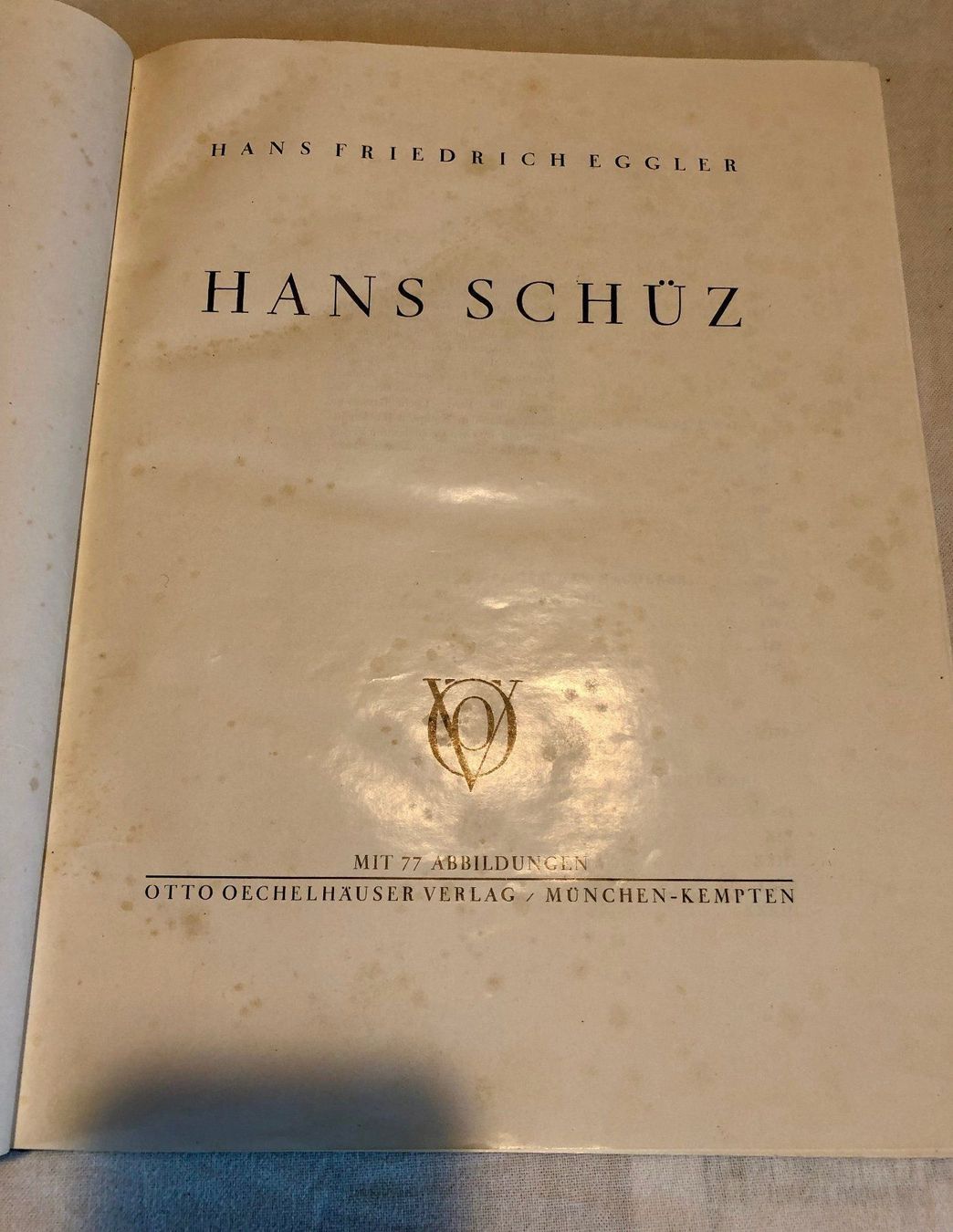 Libri: Buch Hans Schüz, 1889 - 1921 – Usato da Röschenz venduto da Sharjah 1