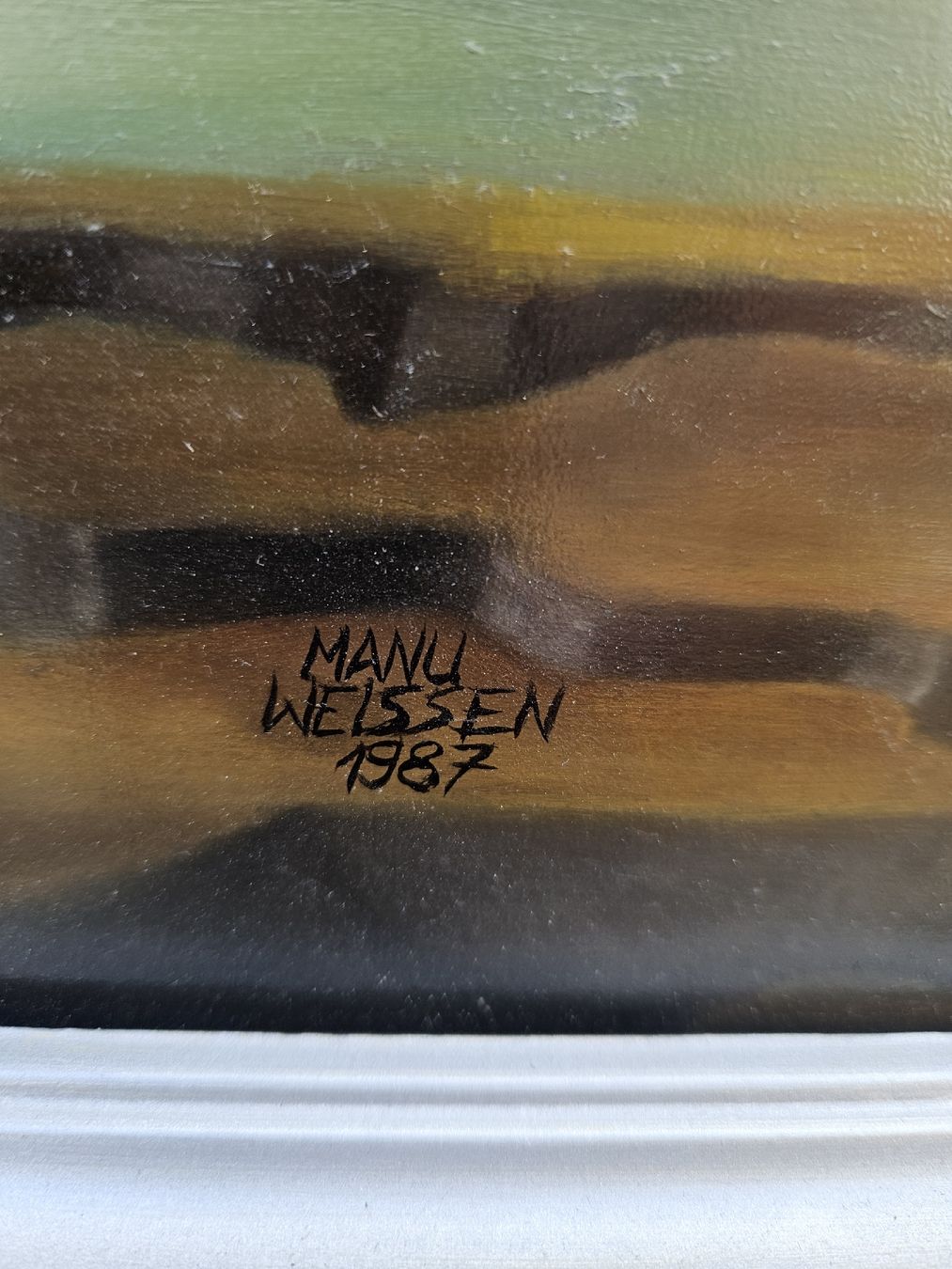 Dipinti: gemälde manu weissen 1987 – Usato da Schwellbrunn venduto da Rosaroterpanter 5