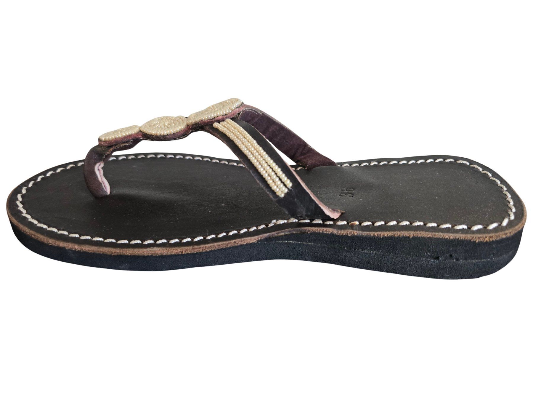Chaussures femmes: Handgemachte Leder-Sandalen - Cremefarben 36 – Neuf avec emballage d'origine à Brione s. Minusio par Littleninja 2