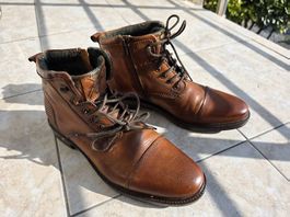 Bugatti Herren Leder Gr. 44  Stiefel ABSOLUT NEUWERTIG!