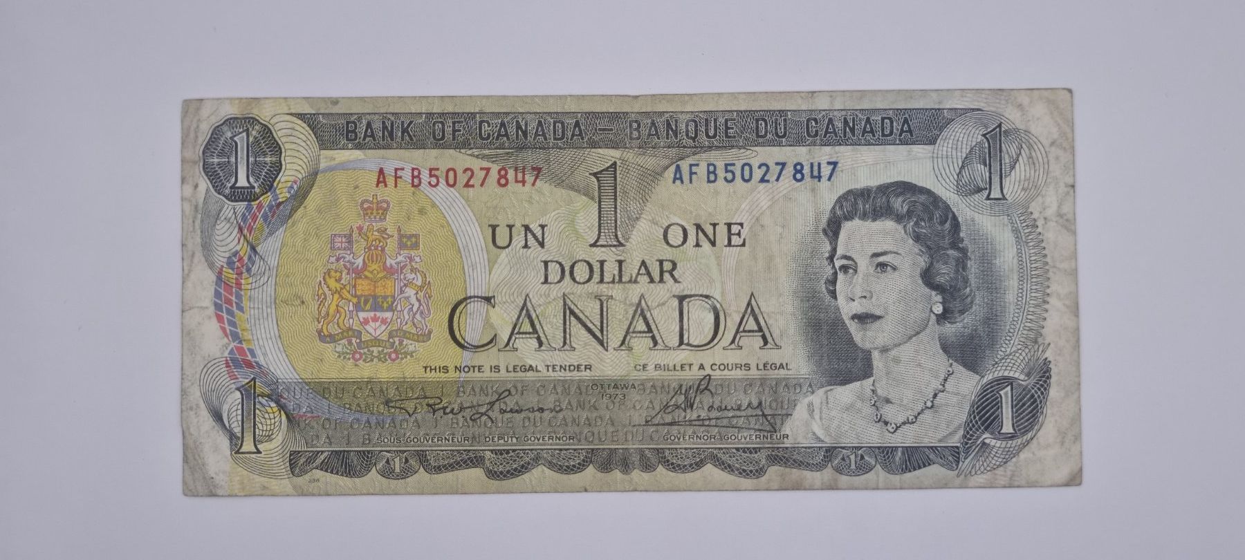 Billets de banque: Canada 1 dollar 1973 – D'occasion à Bure par chap981