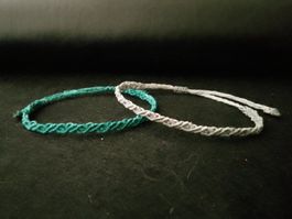 Makramee Schmuck Set, 2 Armbänder, Freundschaftsarmband