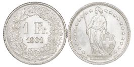 1 Franken von 1901 (unzirkuliert)