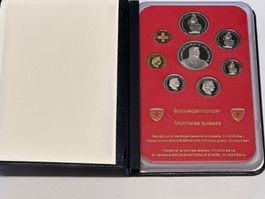 Schweizer Münzsatz PP 1985 mit Kartonhülle