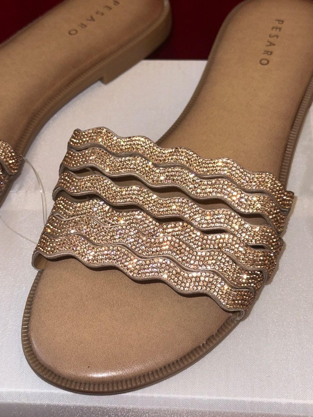 Scarpe da donna: Neue Glitzer Sandalen Pesaro Gr. 41 – Nuovo (secondo la descrizione) da Basel venduto da Blausara707 1
