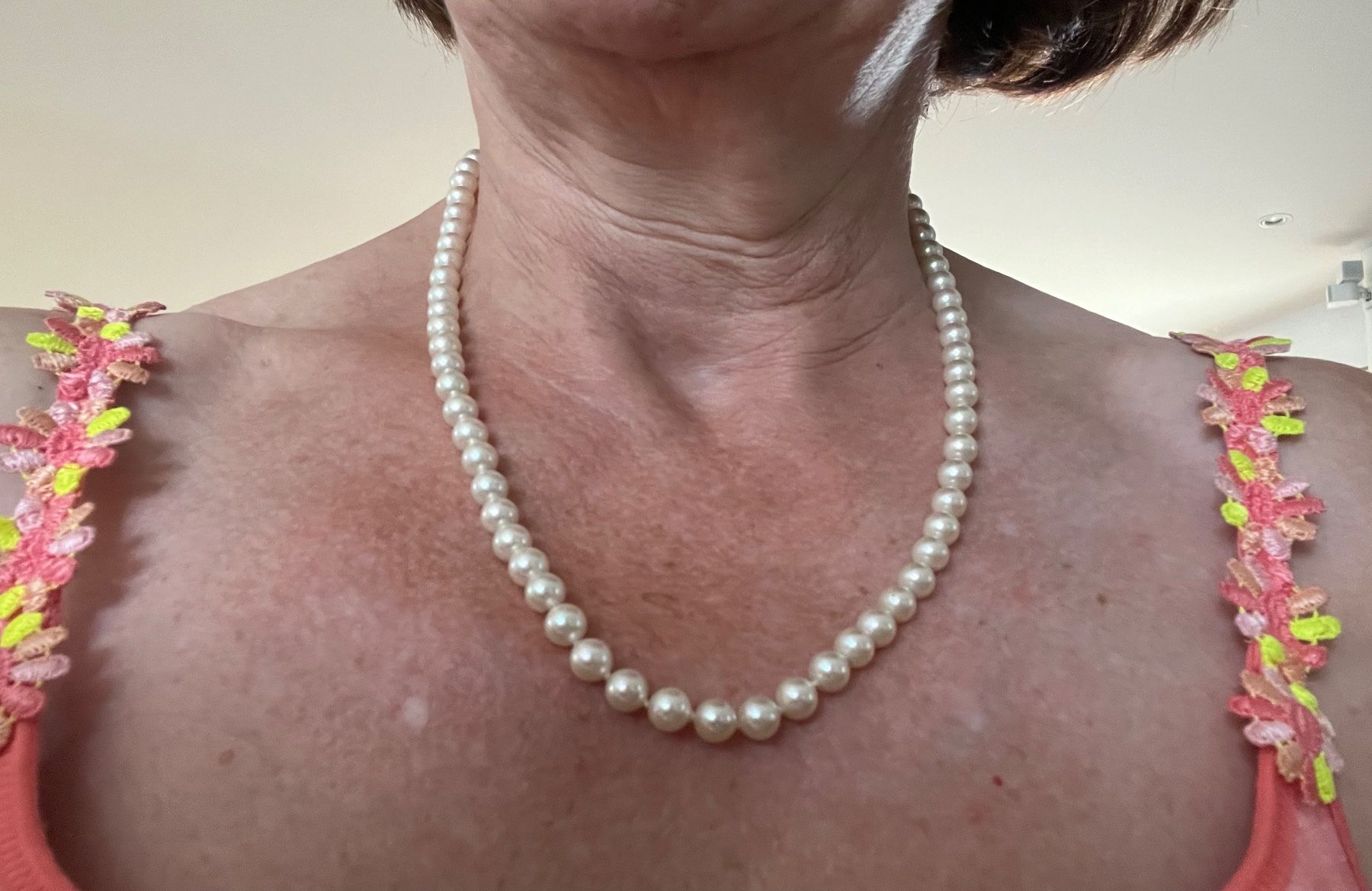 Colliers: Perlenkette und passendes Armband (unechte Perlen) – D'occasion à Endingen par chocosweet 1
