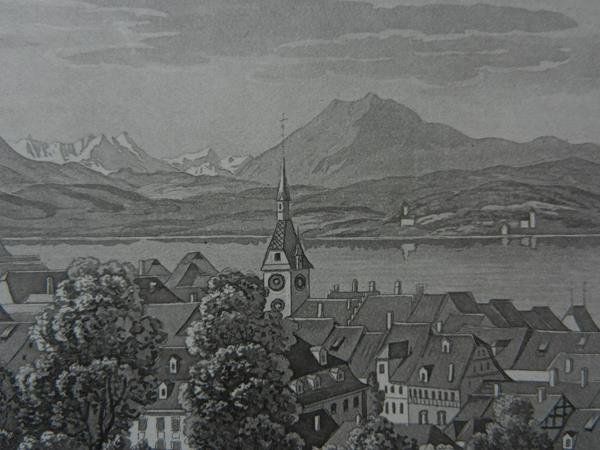 Gravures: Zug gegen die Rigi – D'occasion à Risch par Rischli15 7