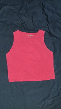 Damen Crop Top Active Wear pink Grösse S 