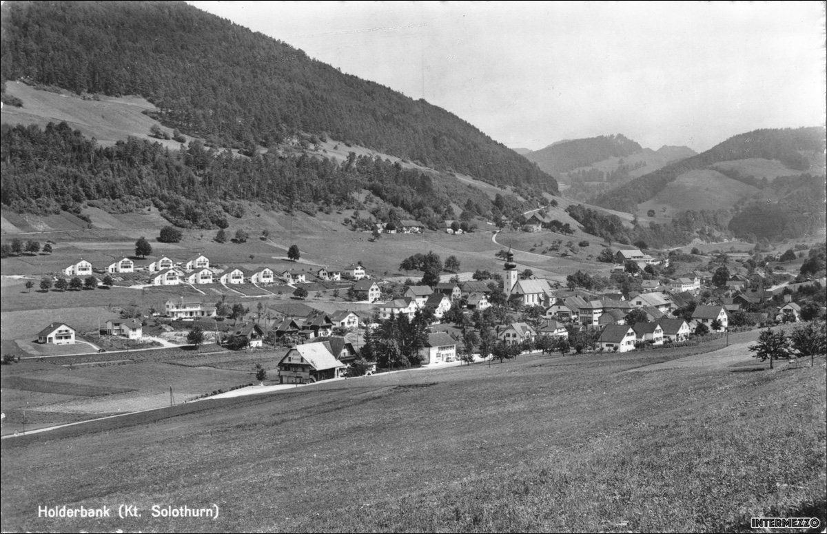 Cartoline postali: Holderbank SO // Dorf // ca. 1950 – Usato da Basel venduto da intermezzo12