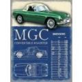 MG Insegne: Blechschild-MGC COVERTIBLE ROADSTER - 30 X 40 CM – Nuovo e nell'imballaggio originale da Rupperswil venduto da big-one-sale 1
