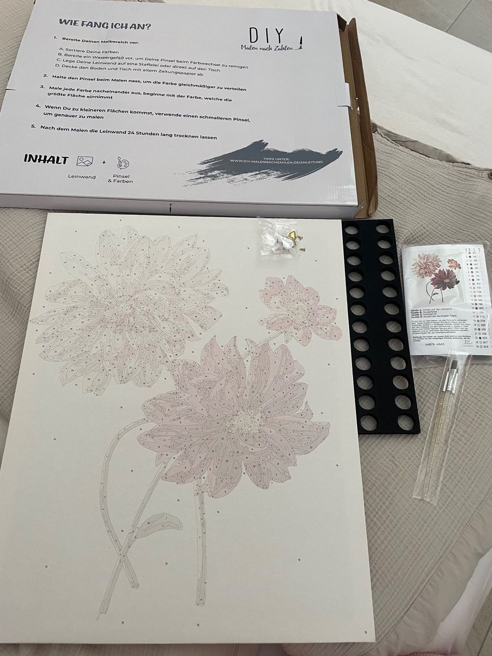 Kit bricolage: Set Leinwand Malen nach Zahlen DIY – Nuovo e nell'imballaggio originale da Nidau venduto da sve_2thh
