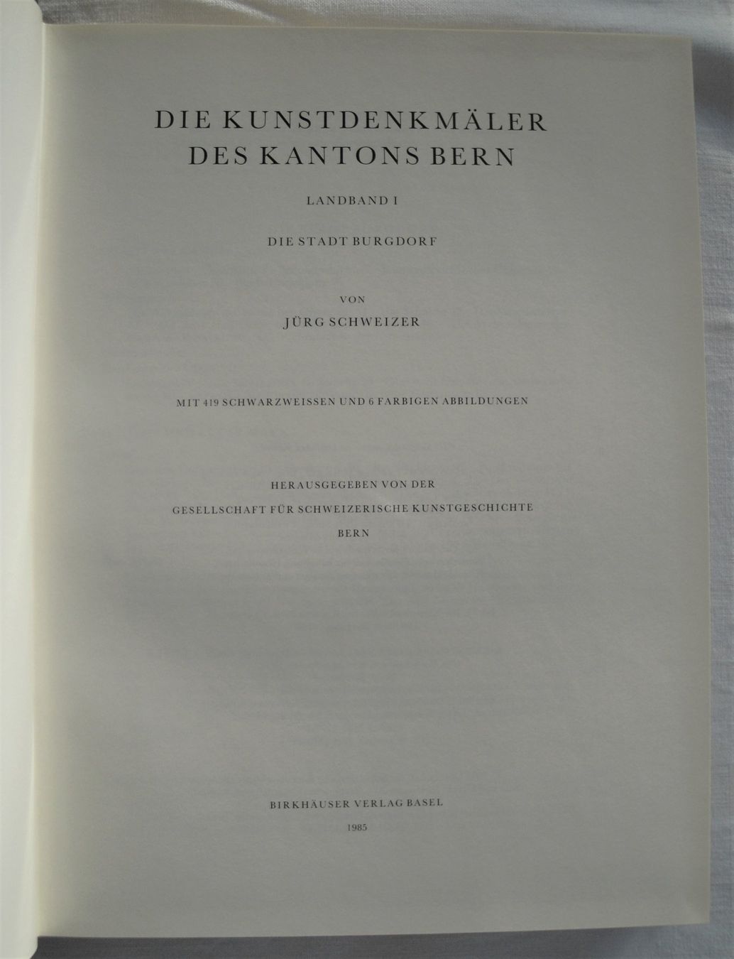 Libri: Kunstdenkmäler des Kt. Bern – Usato da Schaffhausen venduto da Hottschili 1