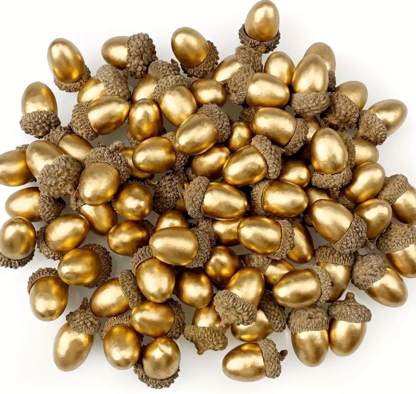 Tutte le decorazioni: 3 Stück goldene Eichel – Nuovo e nell'imballaggio originale da Wagenhausen venduto da Svema
