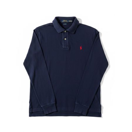 Polo Ralph Lauren manches longues bleu marine - M #11